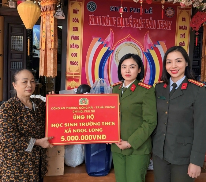 Chi hội Phụ nữ Công an phường Đông Hải lan tỏa tinh thần tương thân tương ái